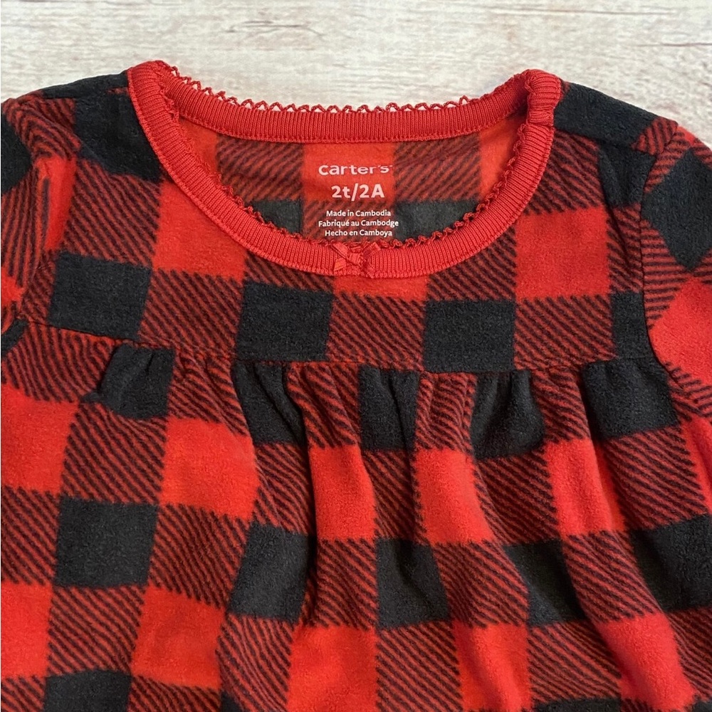 📌🆕 Carter’s • Buffalo Check • Matching Nightgown & Doll Nightgown Set - Picture 6 of 11